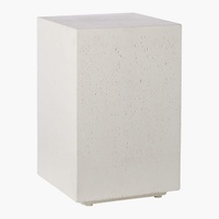 CB2 Ivory Cement Natural Concrete Side Table