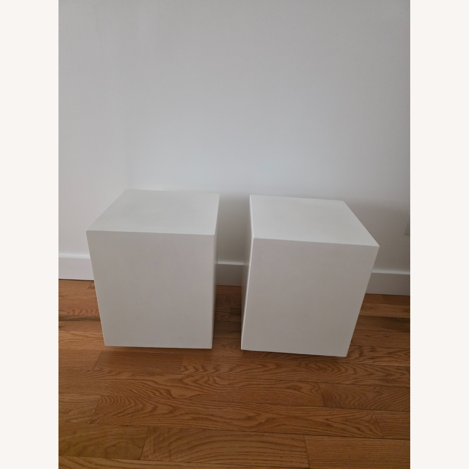 CB2 Ivory Cement Natural Concrete Side Table - image-1