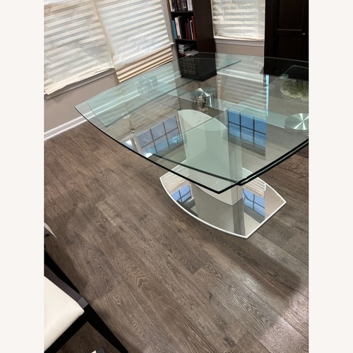 Used Caligaris Table with Glass Top for sale on AptDeco