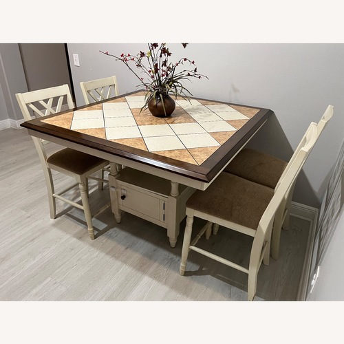 Used Beige and Brown Table for sale on AptDeco