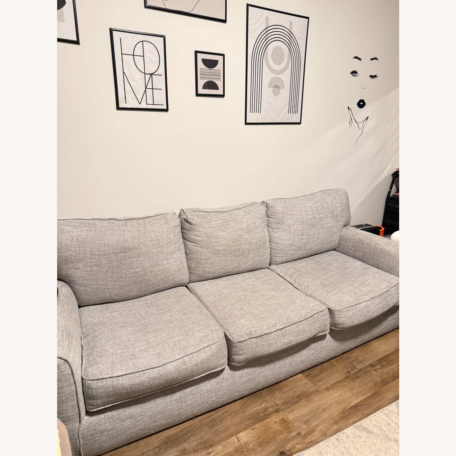 Andover Mills Light Gray 3+ Seater Sofa - image-3