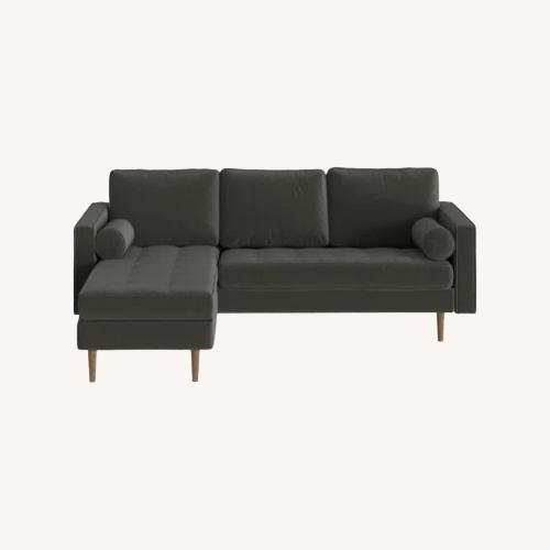 Used All Modern Gray Sectional Sofa W Right Chaise  for sale on AptDeco