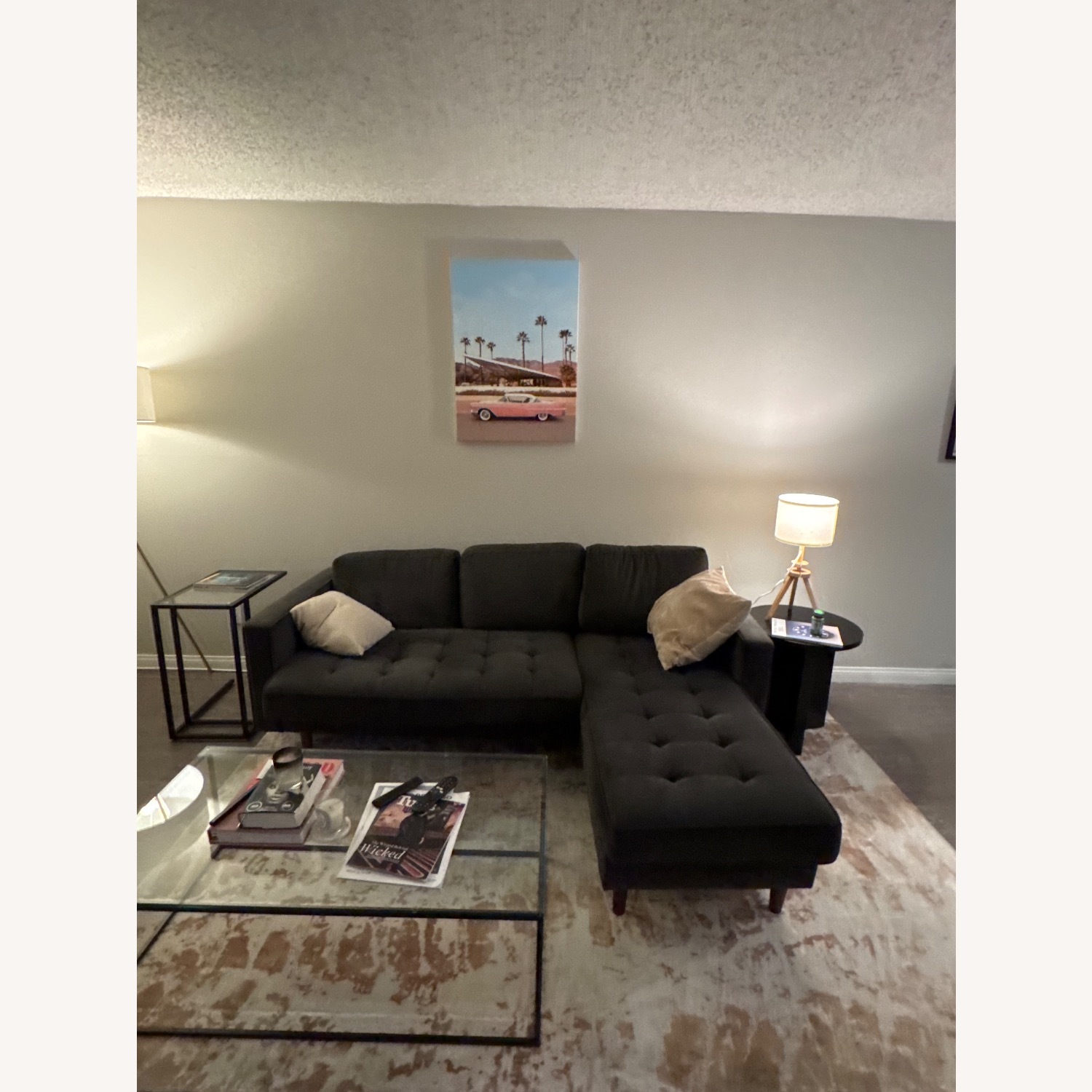 All Modern Gray Sectional Sofa W Right Chaise - image-2