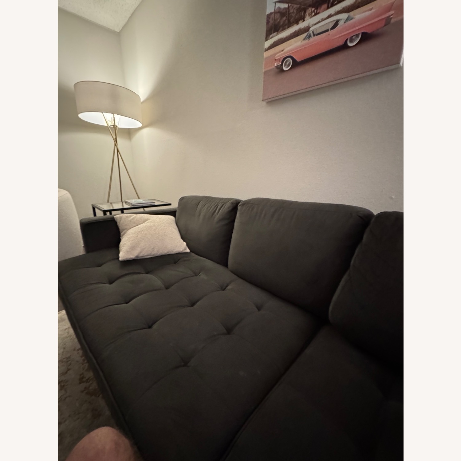 All Modern Gray Sectional Sofa W Right Chaise - image-5