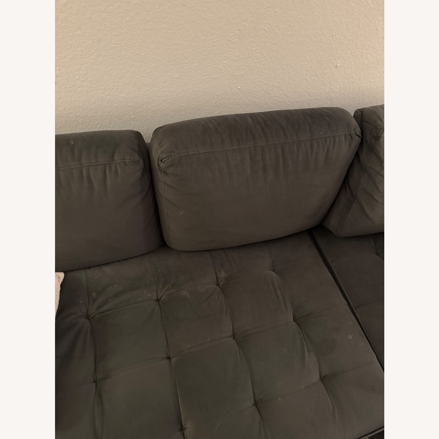 All Modern Gray Sectional Sofa W Right Chaise - image-4