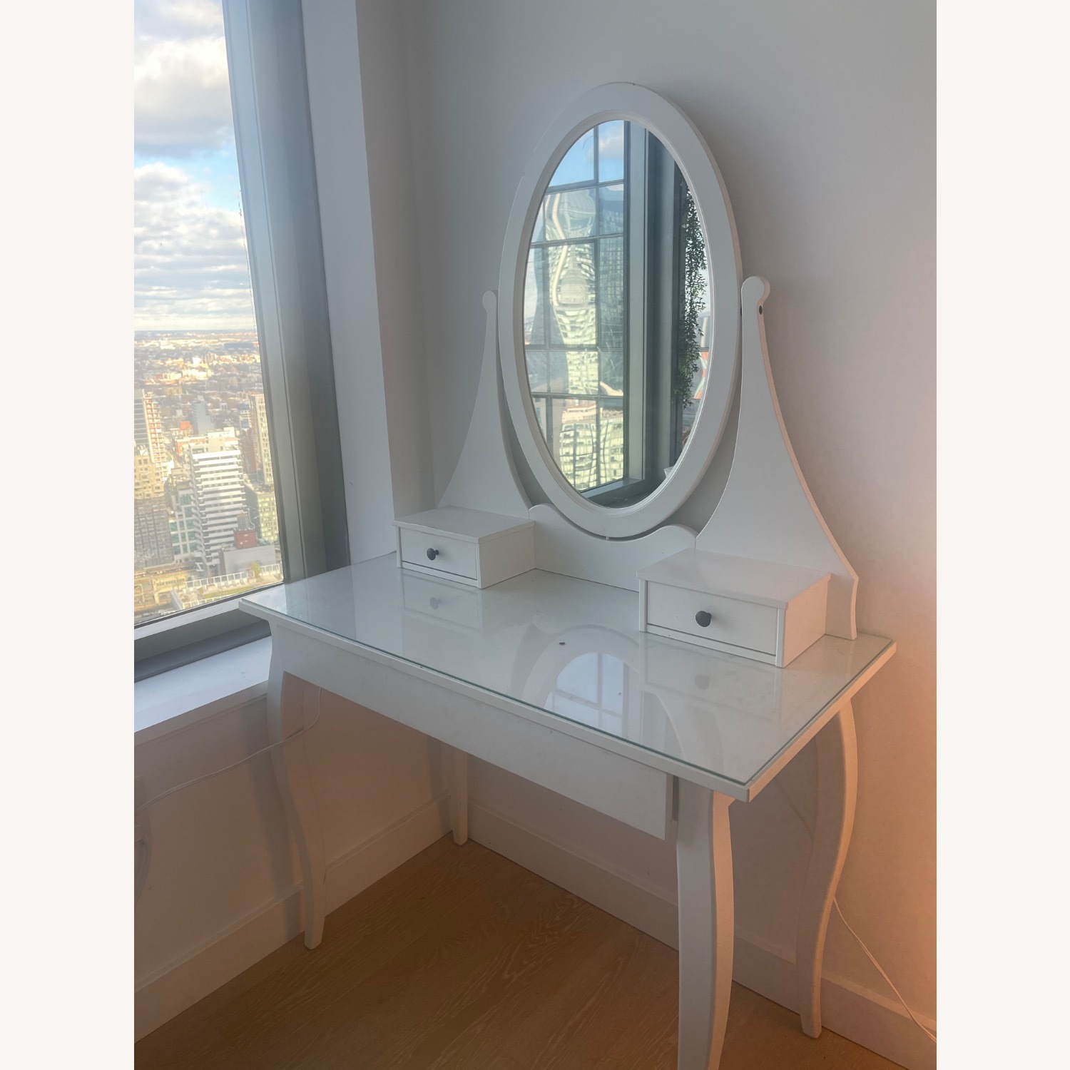 IKEA Hemnes Dressing Table with Mirror - image-3