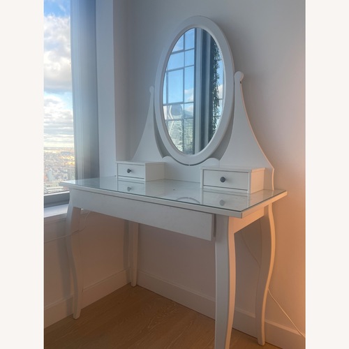 Used IKEA Hemnes Dressing Table with Mirror for sale on AptDeco