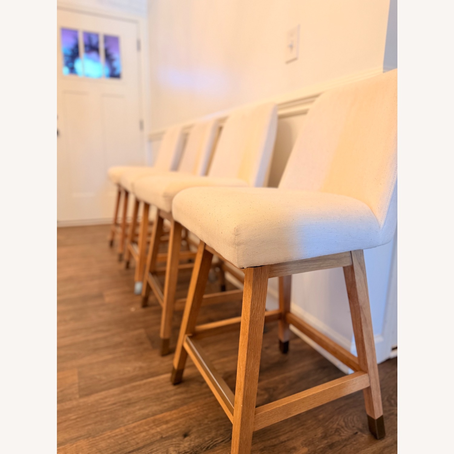 Serena & Lily Natural Wood Stools - image-1