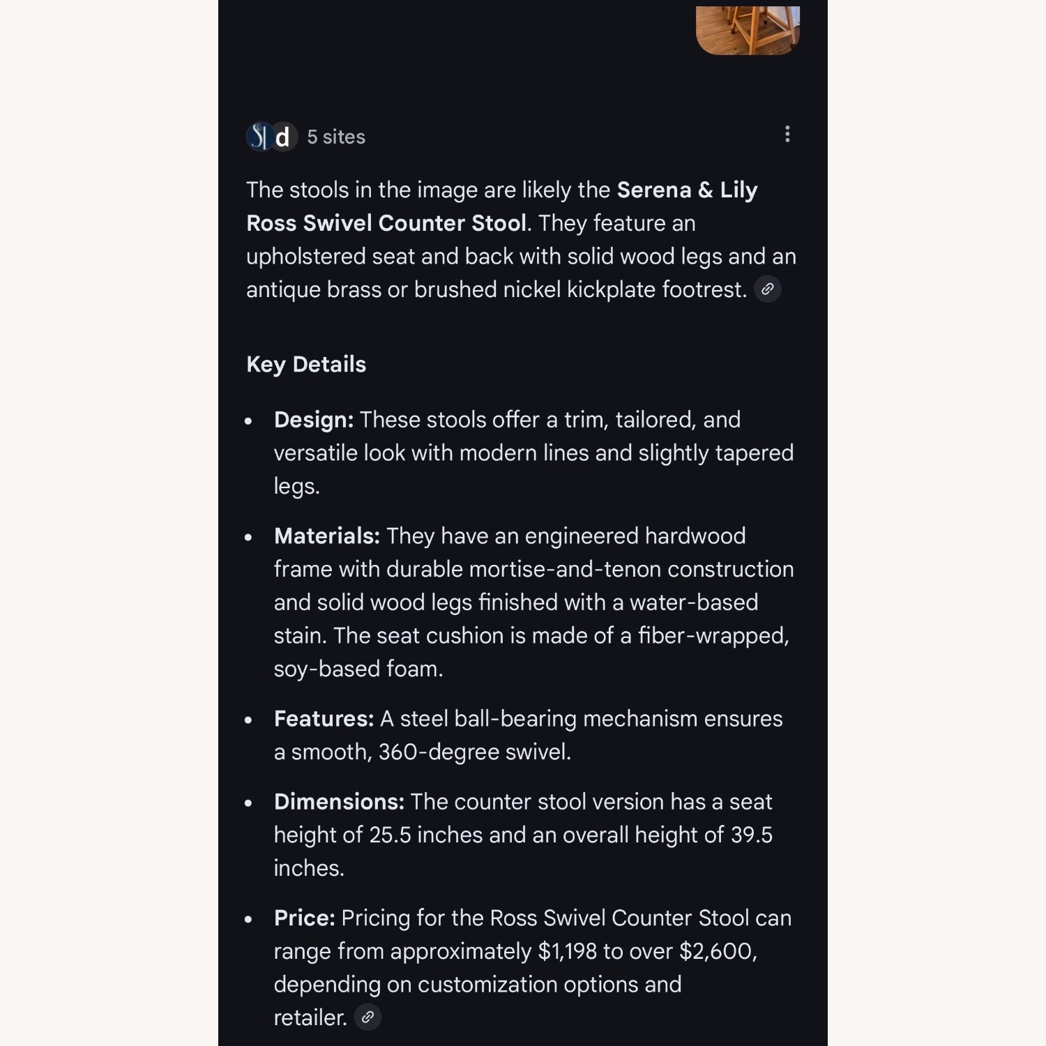 Serena & Lily Natural Wood Stools - image-9