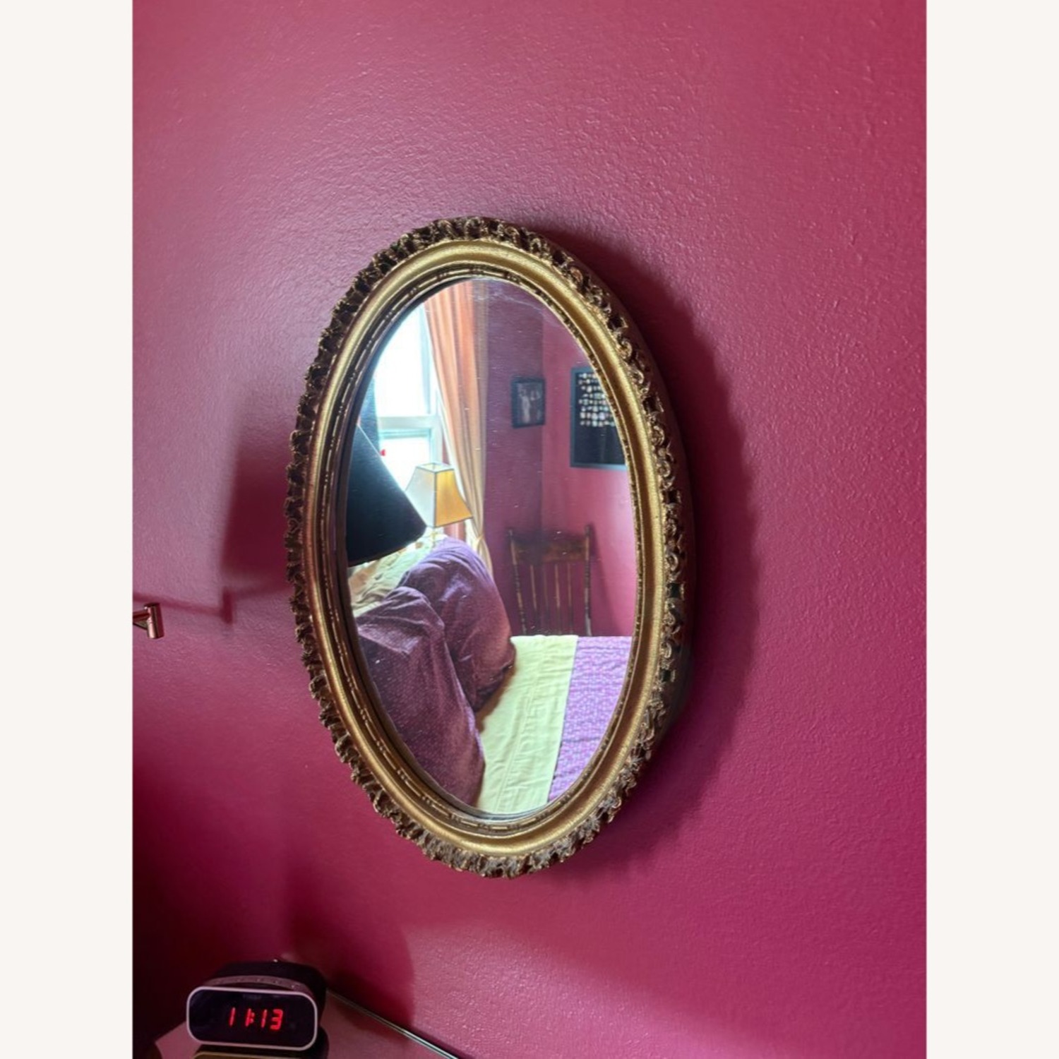 Art Light Company Carved Oval Mirror - image-1