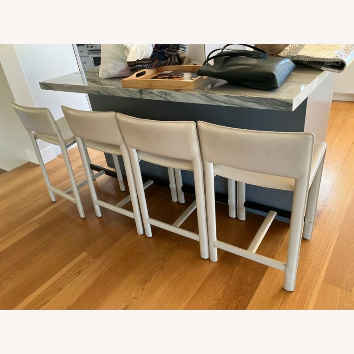 Leather Bar Stool - image-1