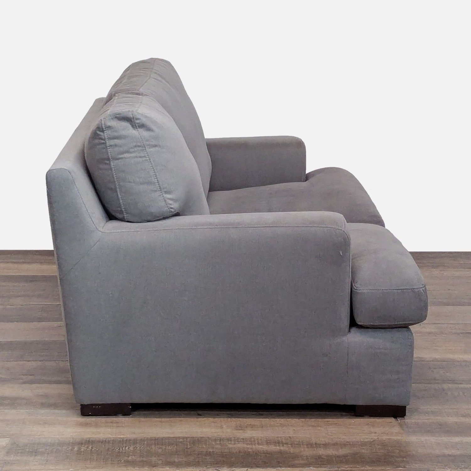 Contemporary Loveseat with Track Arms	 - image-4