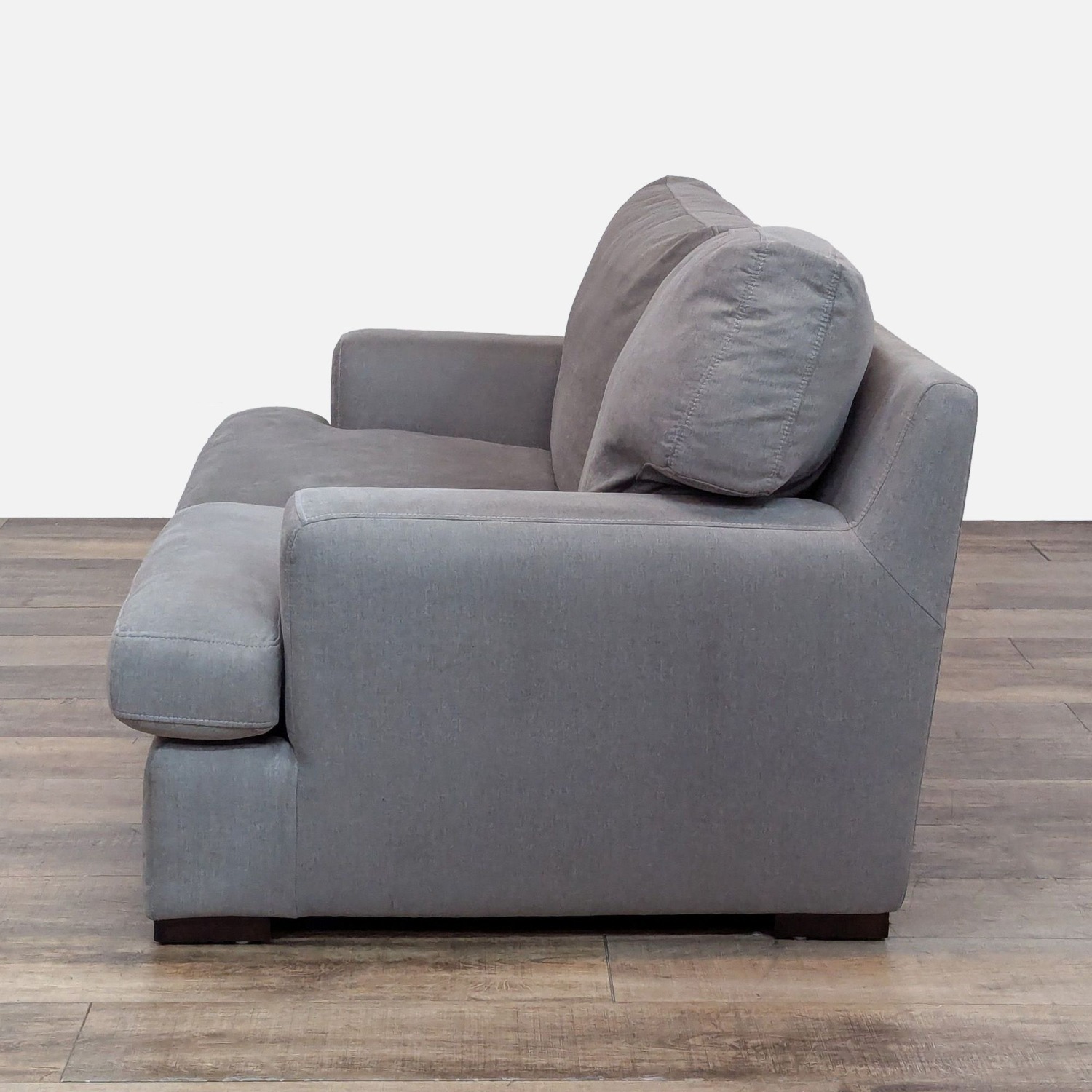 Contemporary Loveseat with Track Arms	 - image-6