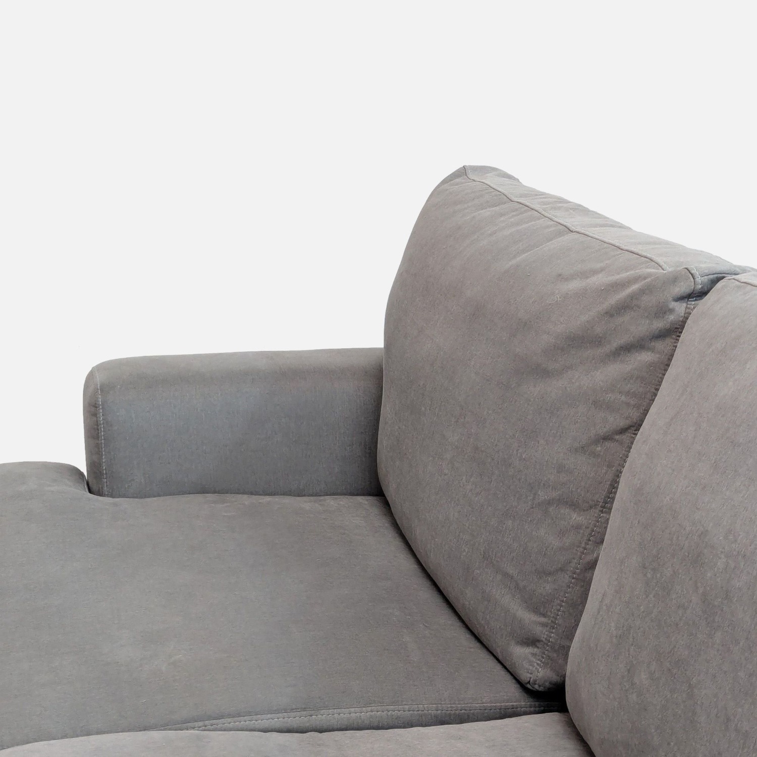 Contemporary Loveseat with Track Arms	 - image-7