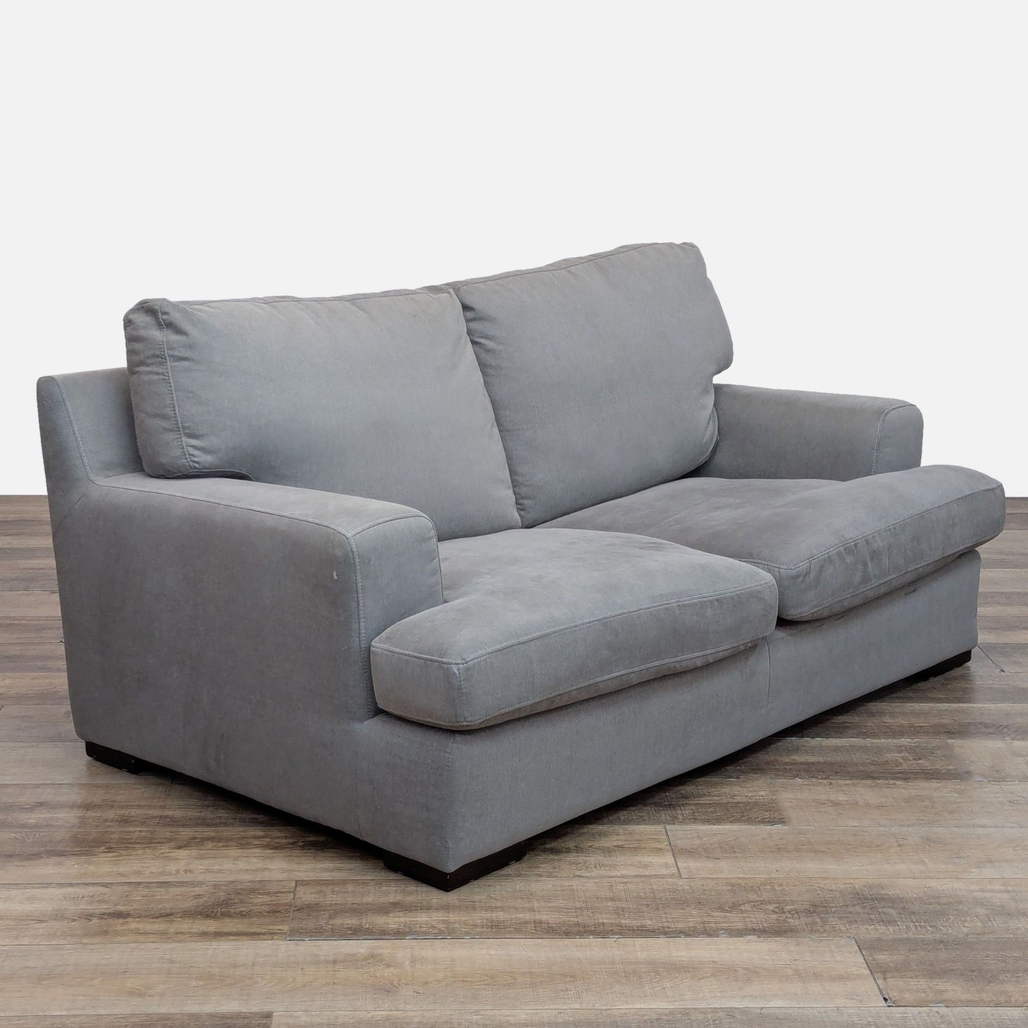 Contemporary Loveseat with Track Arms	 - image-3