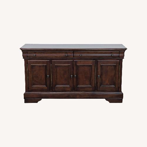 Used Dark Brown Wood Sideboard for sale on AptDeco
