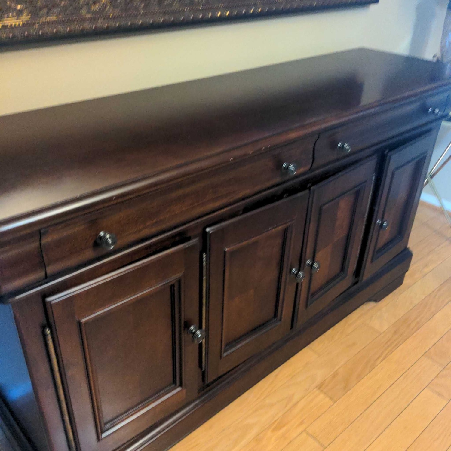 Dark Brown Wood Sideboard - image-2