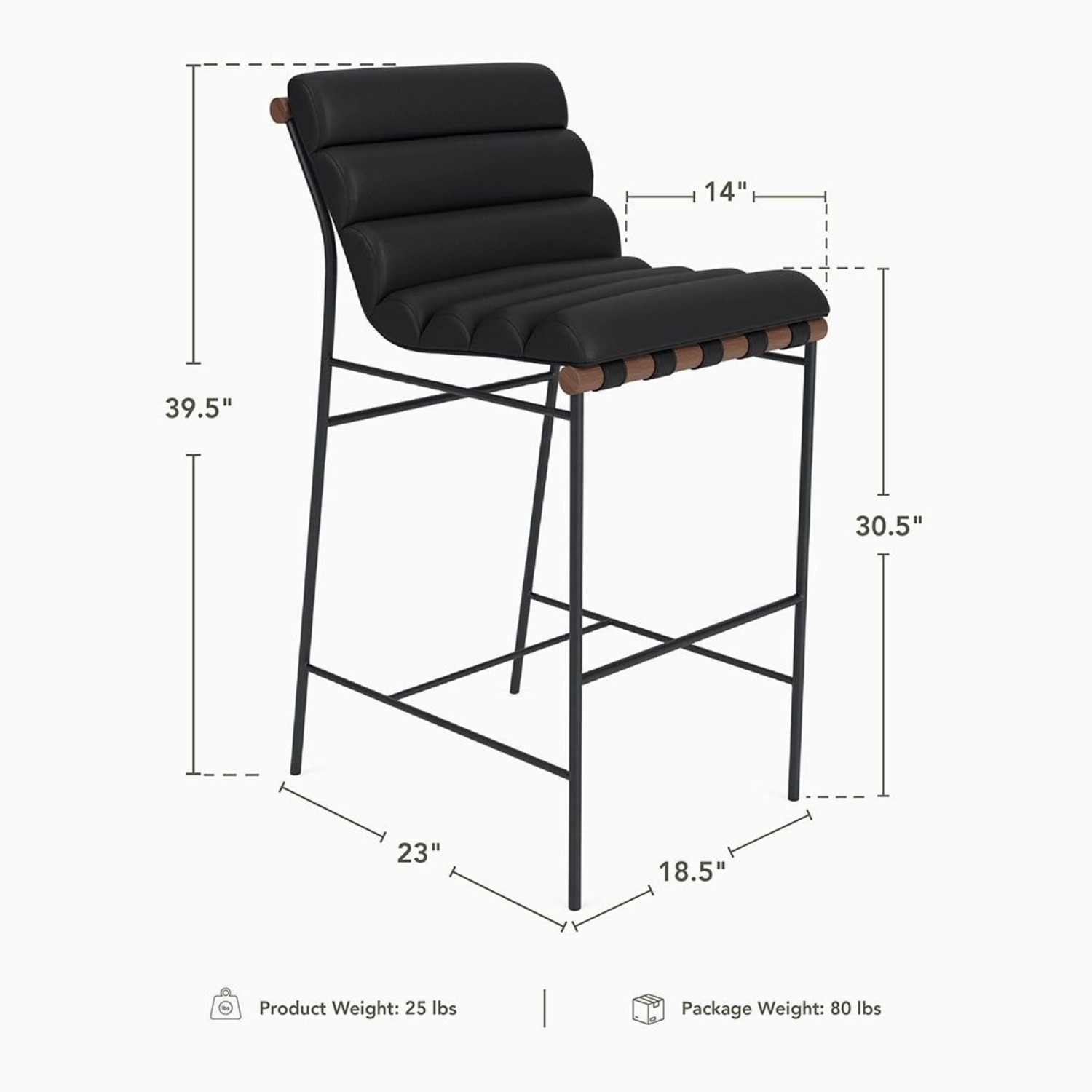 Denver Modern Vail Bar Stool - image-1