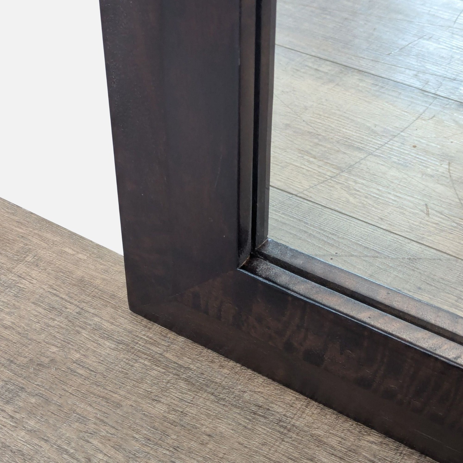 Crate & Barrel Wood Framed Wall Mirror - image-2