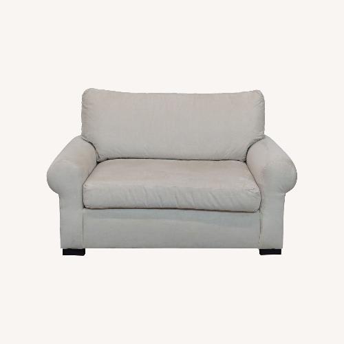 Used Pottery Barn Turner Roll Arm Twin Sleeper Sofa for sale on AptDeco