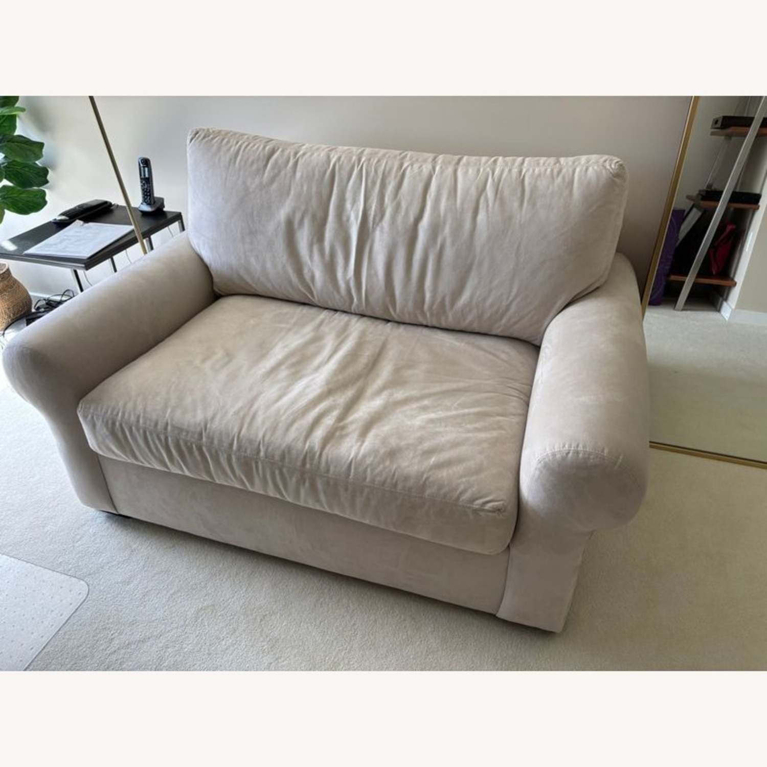 Pottery Barn Turner Roll Arm Twin Sleeper Sofa - image-1
