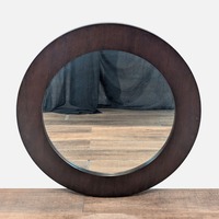 Crate & Barrel Wood Framed Wall Mirror