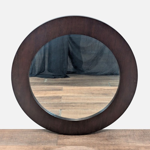Used Crate & Barrel Wood Framed Wall Mirror for sale on AptDeco
