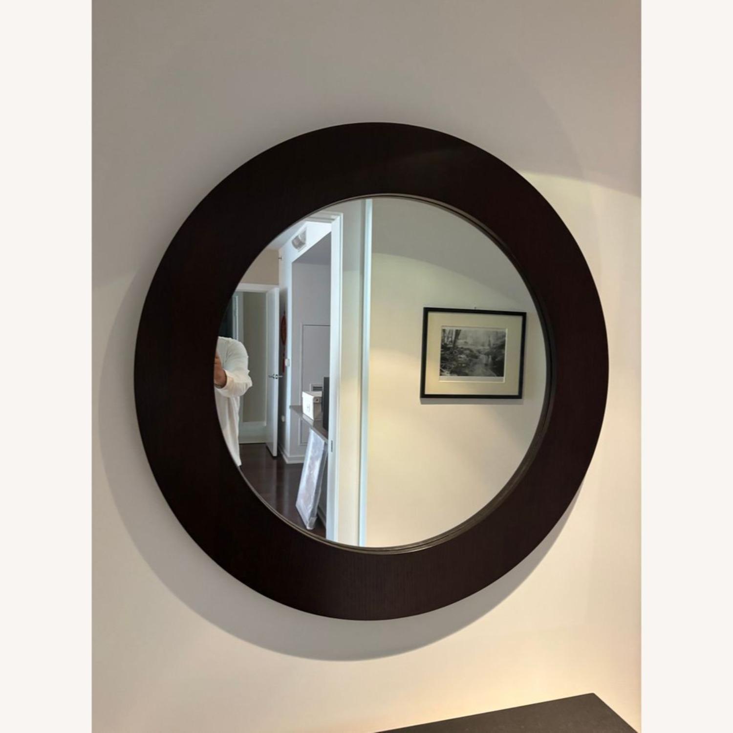 Crate & Barrel Wood Framed Wall Mirror - image-5