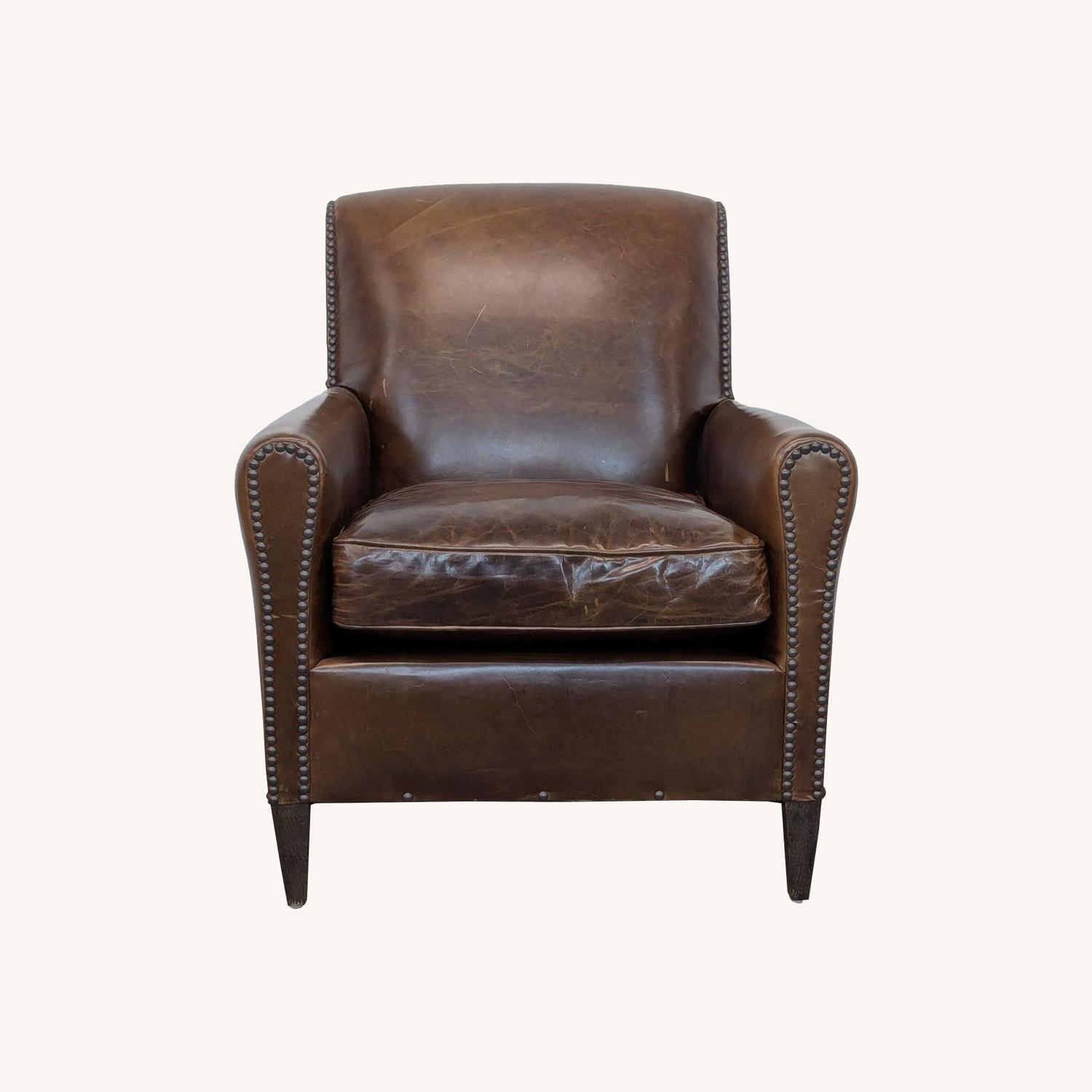 Restoration Hardware 1920’s French Camelback Armchair - image-0