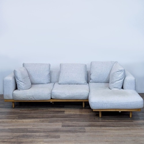 Used West Elm Newport 2-Piece Modern Chaise Sectional for sale on AptDeco