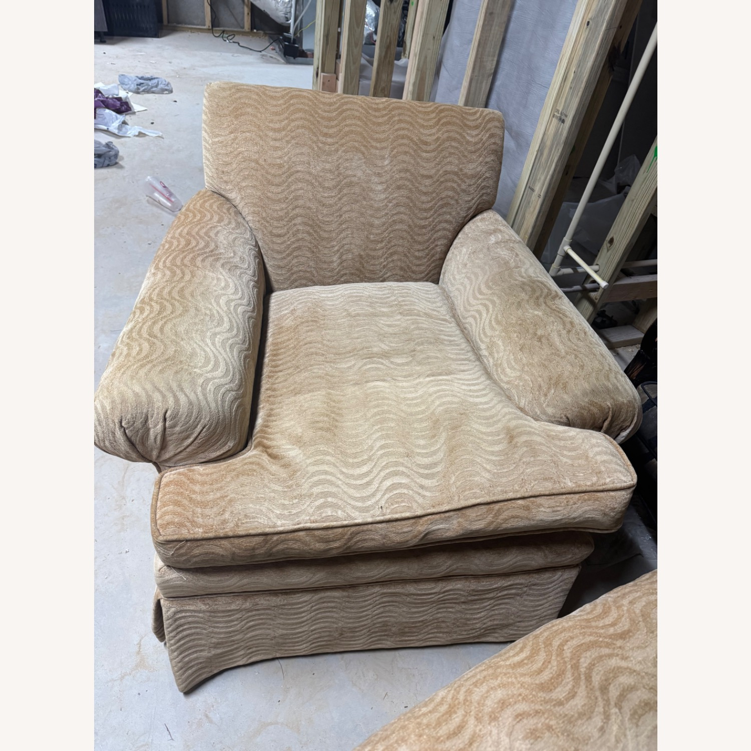 Henredon Natural Fabric Armchair - image-2