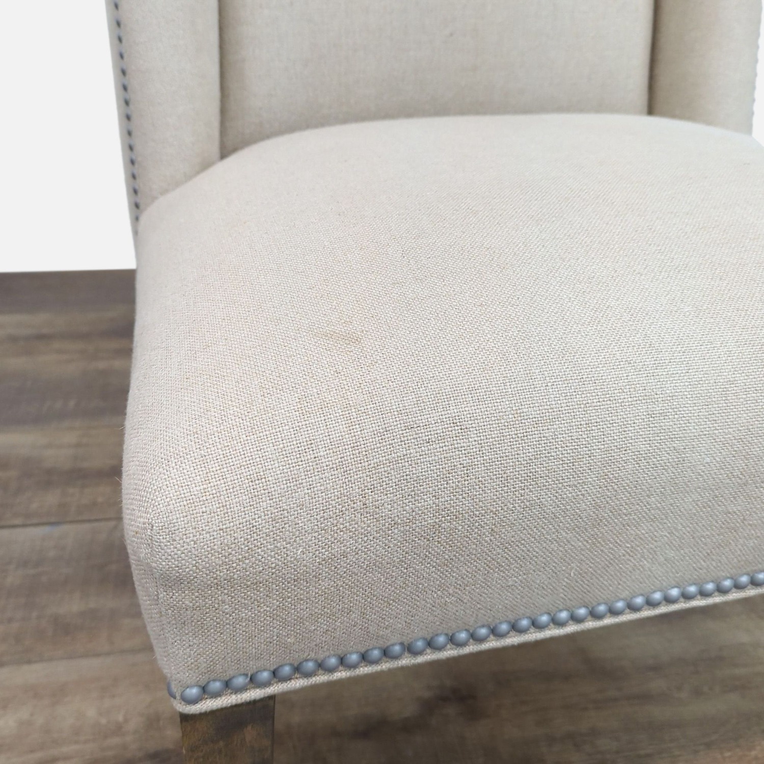 High Back Wing Dining Chair with Nailhead Trim	 - image-2