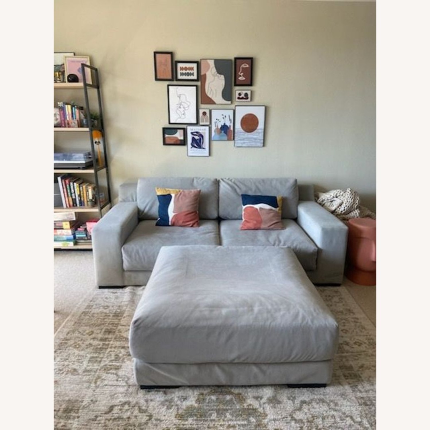 West Elm Dalton Ottoman - image-5