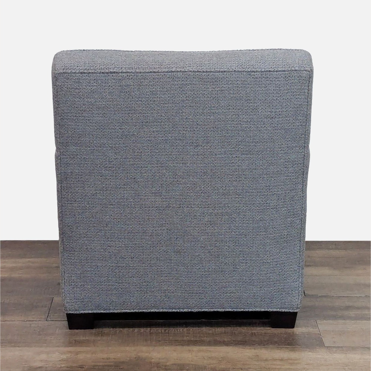 Custom Made Modern Gray Fabric Lounge Chair - image-4