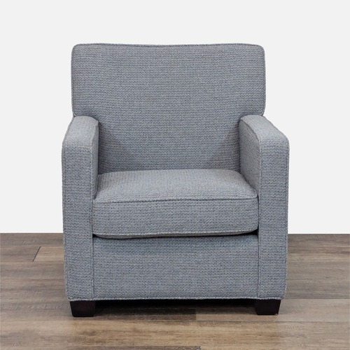 Used Custom Made Modern Gray Fabric Lounge Chair for sale on AptDeco