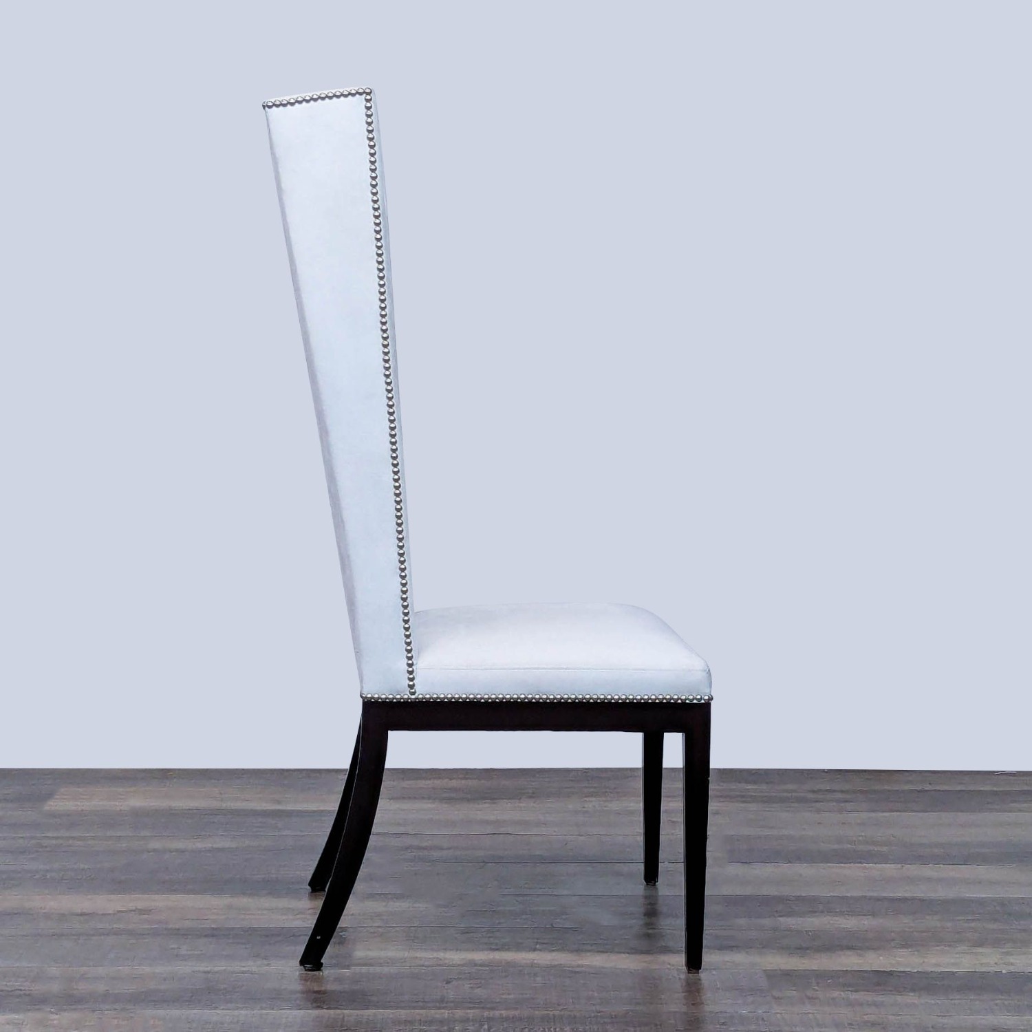 Faux Leather Extra High Back Wing Style Chair - image-2