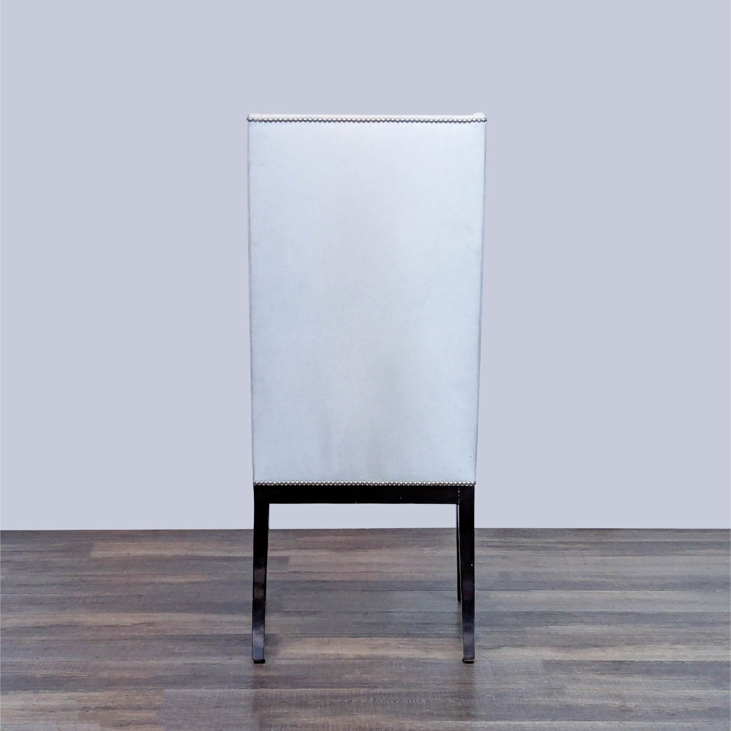 Faux Leather Extra High Back Wing Style Chair - image-3