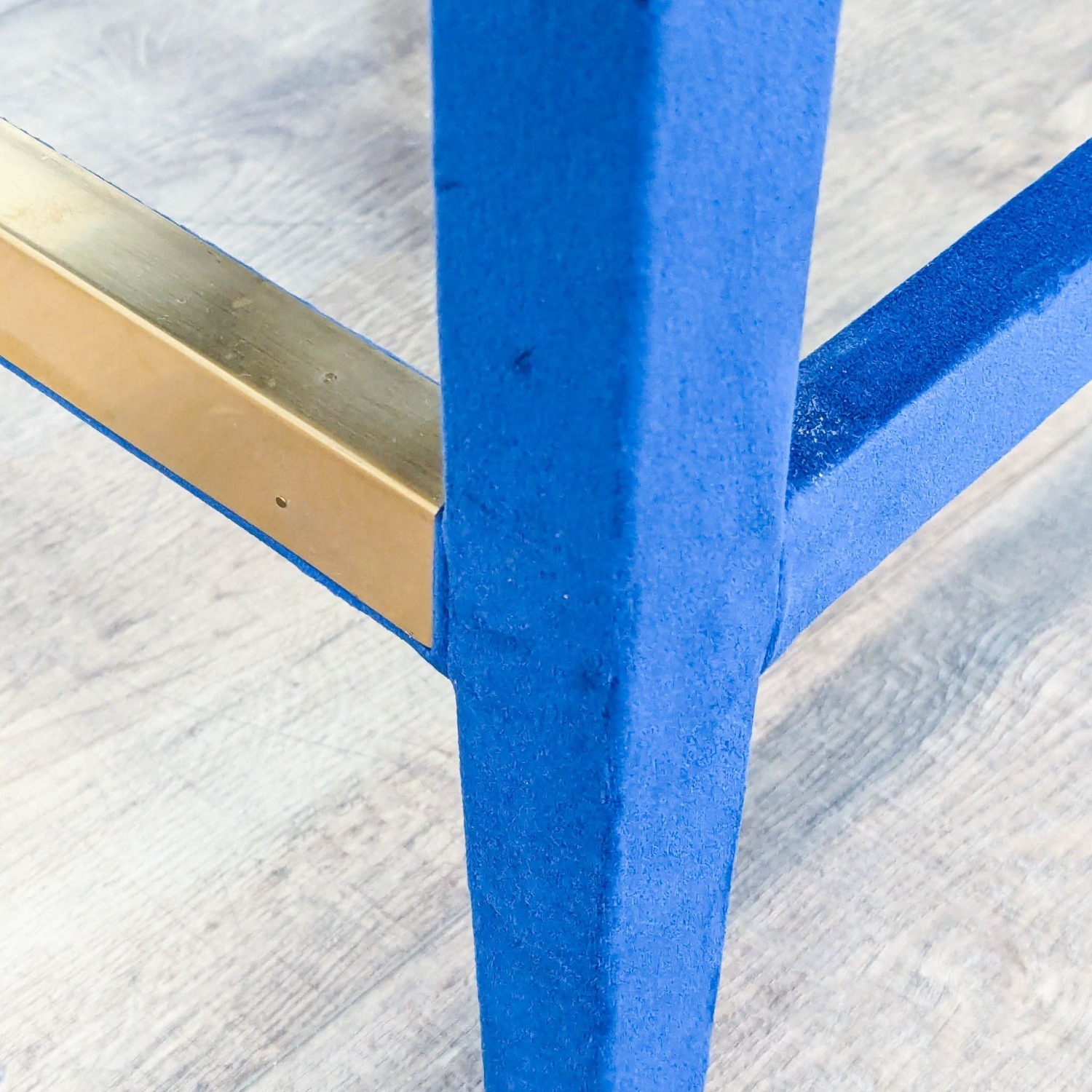 Velvet Covered Counter Stool - image-4