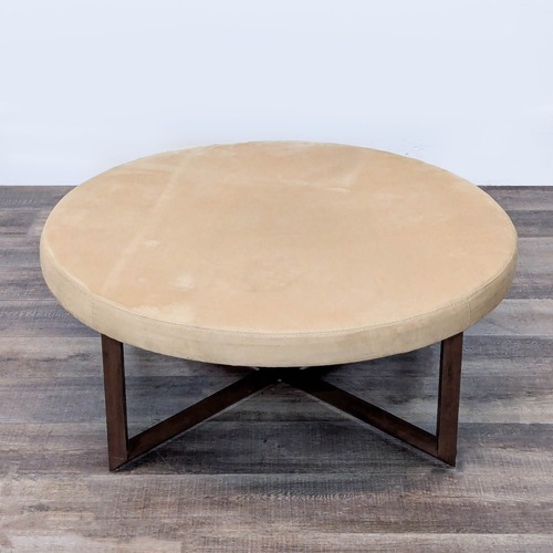 Used Natural Leather Ottoman for sale on AptDeco