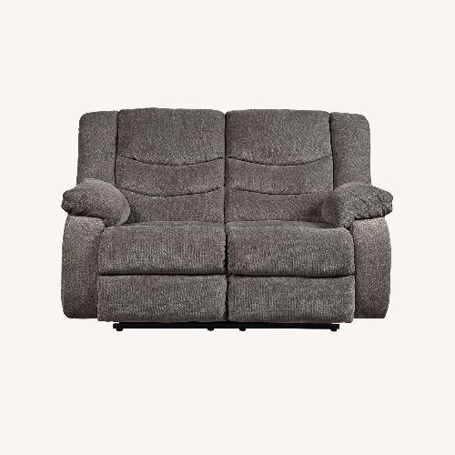 Used Ashley Furniture Tulen Dark Brown Loveseat for sale on AptDeco