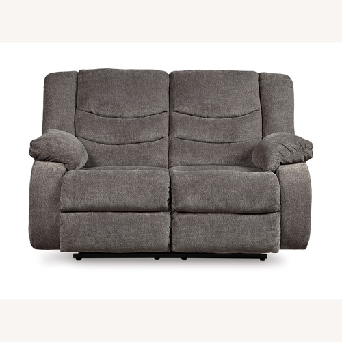 Used Ashley Furniture Tulen Dark Brown Loveseat for sale on AptDeco
