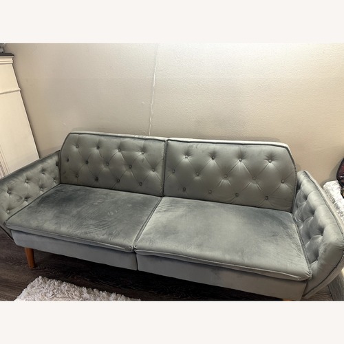 Used 9 By Novogratz Light Gray Sleeper Sofa for sale on AptDeco