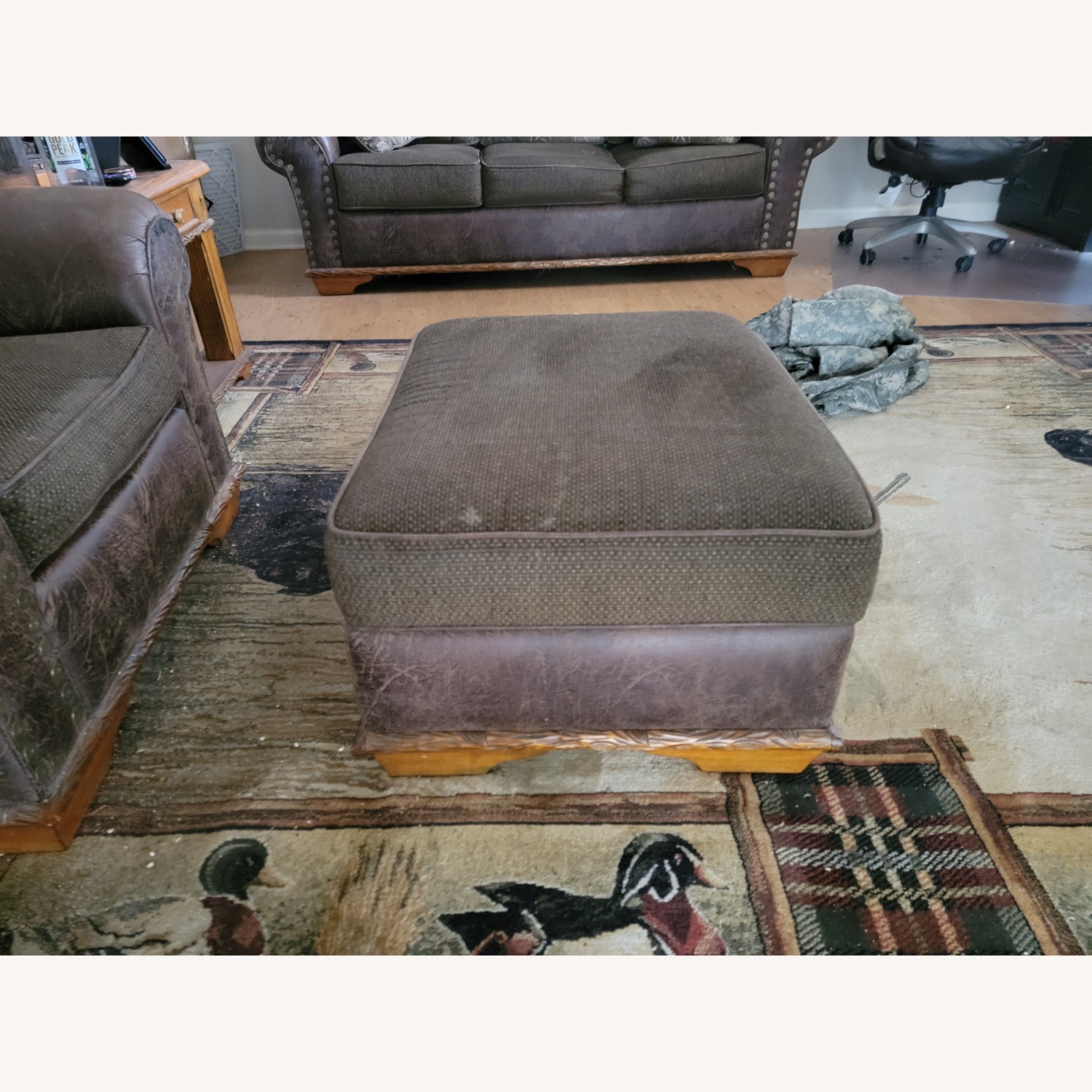 Modern of Marshfield Whitetail Ridge Furniture Collection Storage Ottoman - image-2