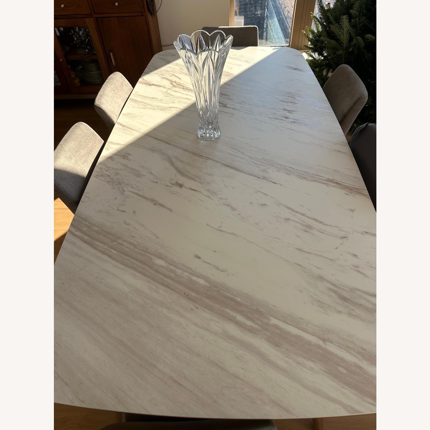 Lazzoni Fly 6 Seater White Ceramic Dining Table - image-5