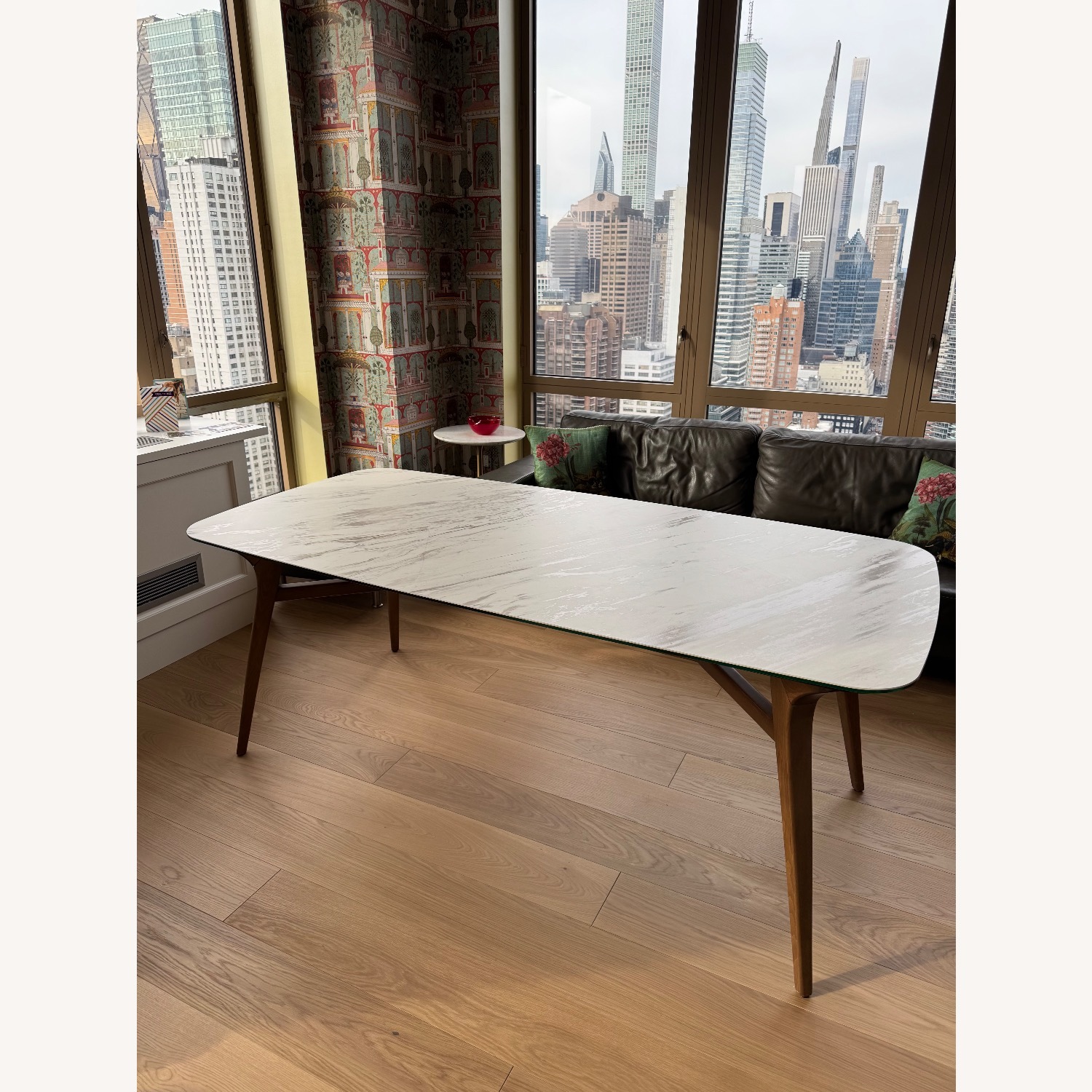 Lazzoni Fly 6 Seater White Ceramic Dining Table - image-1