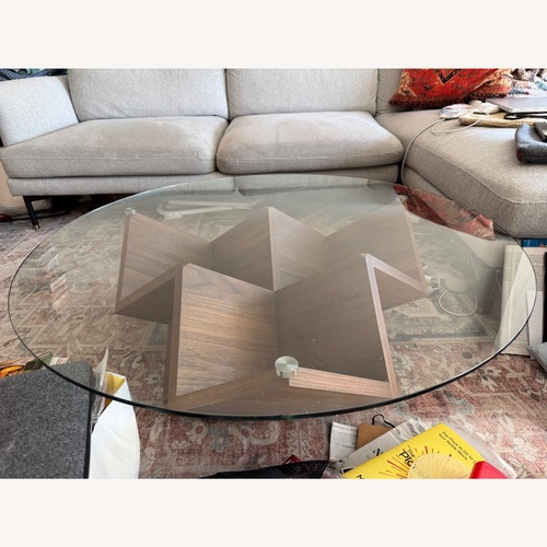 Used Castlery Dark Brown Glass Coffee Table for sale on AptDeco