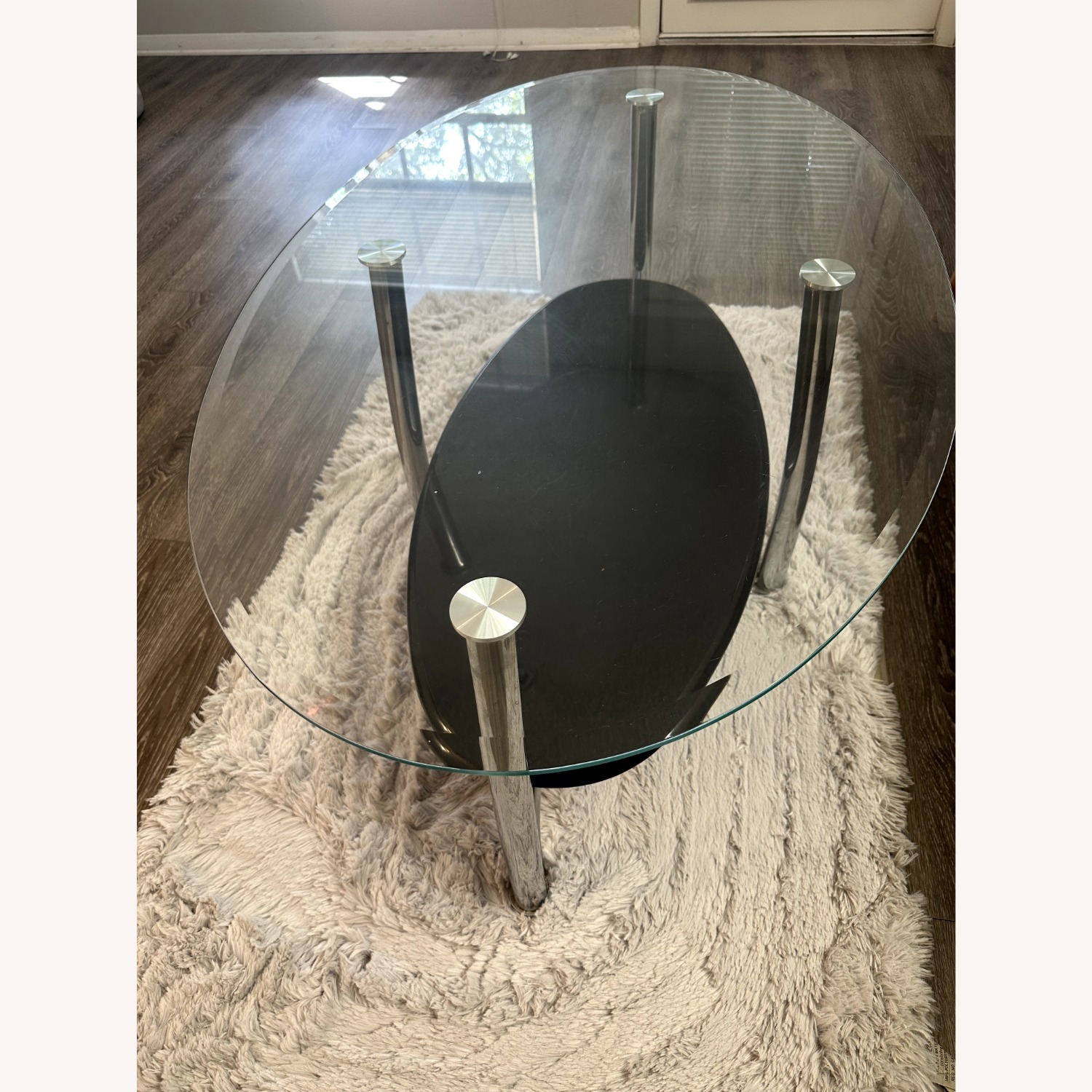 Modern Coffee Table With Glass Top - image-3