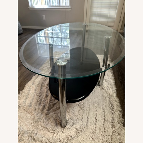 Used Modern Coffee Table With Glass Top for sale on AptDeco