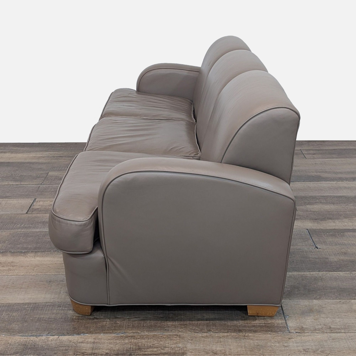 Custom 3-Seat Leather Sofa - image-7