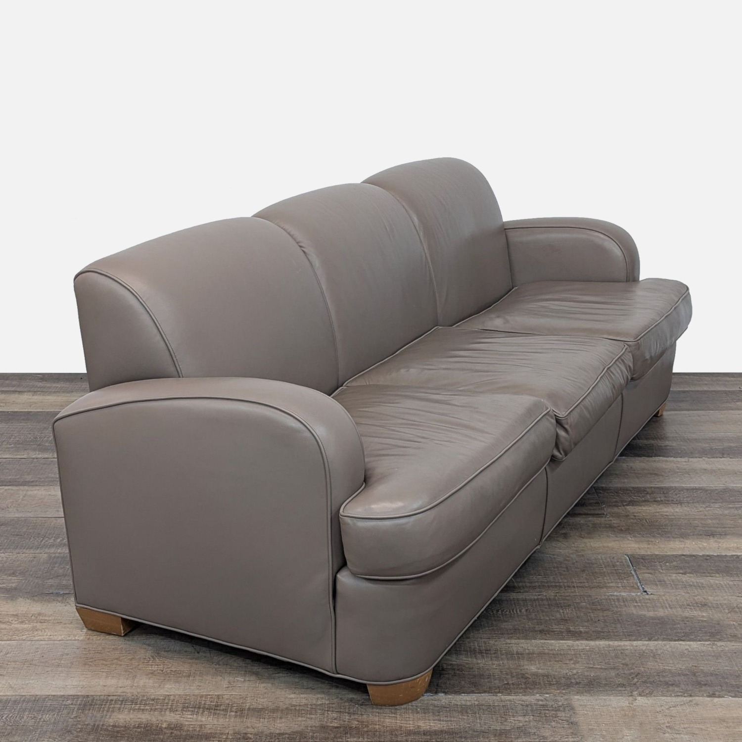 Custom 3-Seat Leather Sofa - image-4
